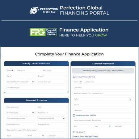 Used Machinery Financing Application Preview