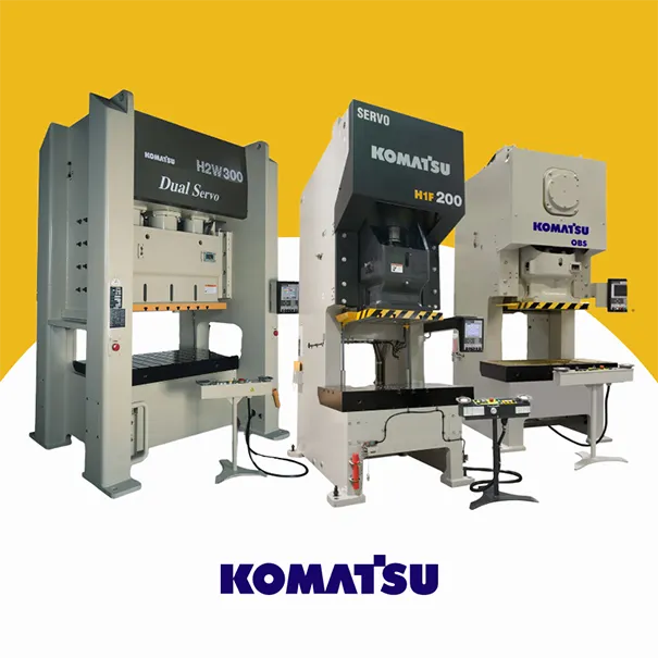 Komatsu servo and mechanical presses on display